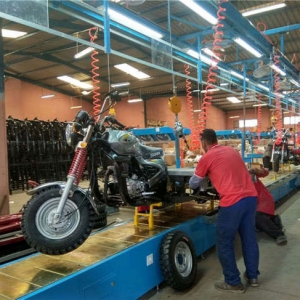 Tricycle assembly line project done in Morocco